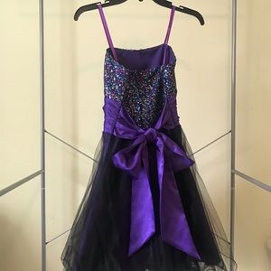 Short Purple Prom Dress